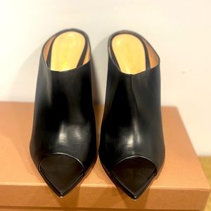 Stylish leather heels